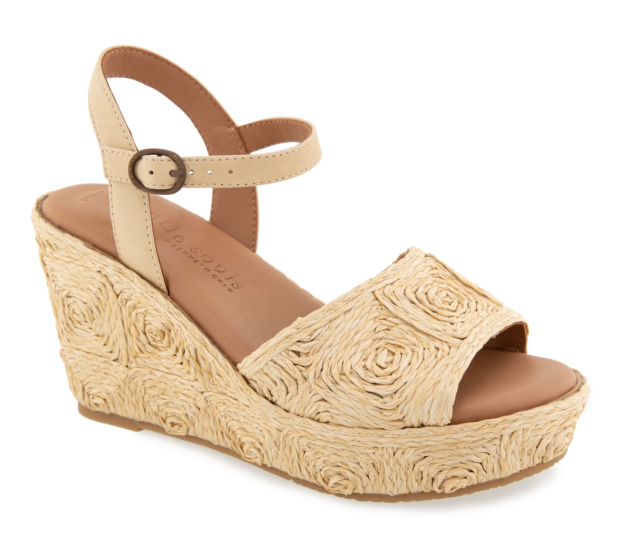 Gentle Souls by Kenneth Cole Raffia Wedges -Nevio