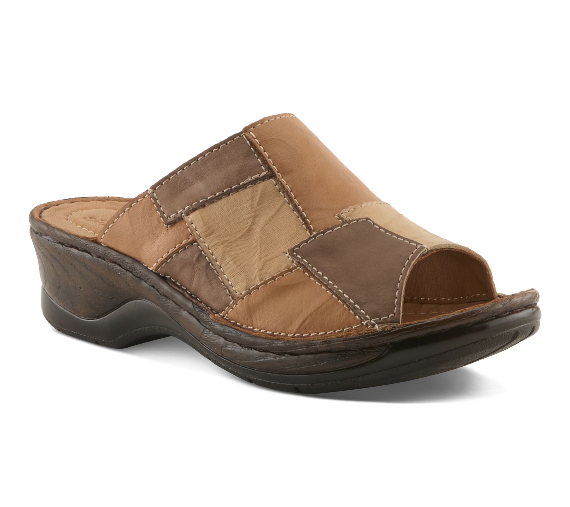 Spring Step Leather Wedge Sandal - Nivara