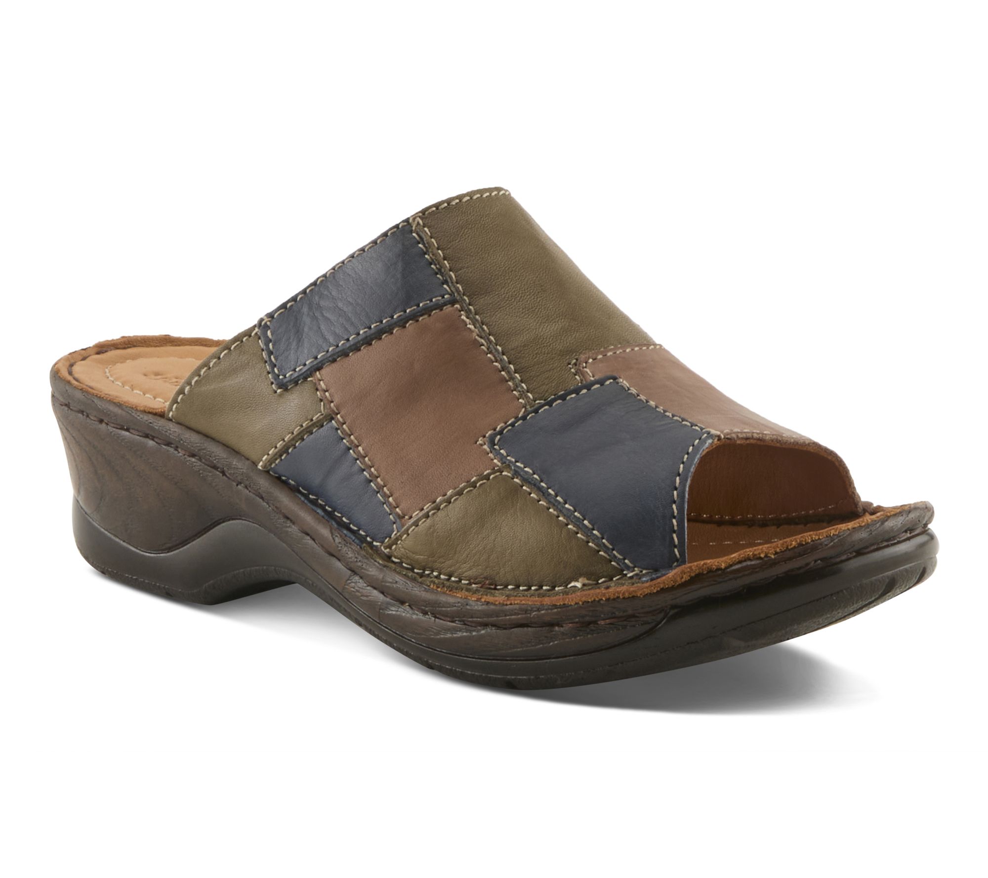 Spring Step Leather Wedge Sandal - Nivara