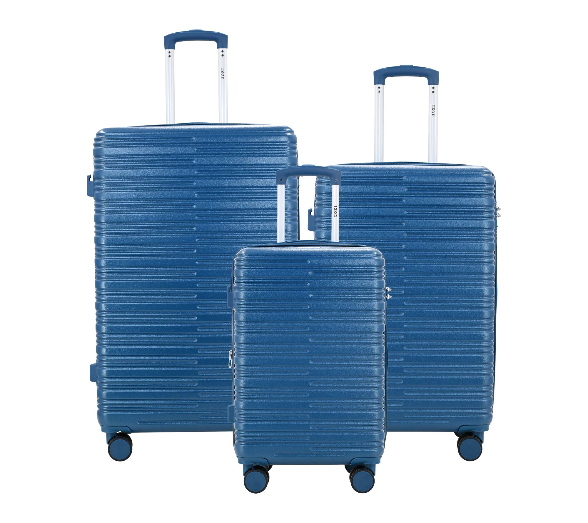 IZOD Romeo Lightweight Expandable ABS 3 Piece Luggage Set