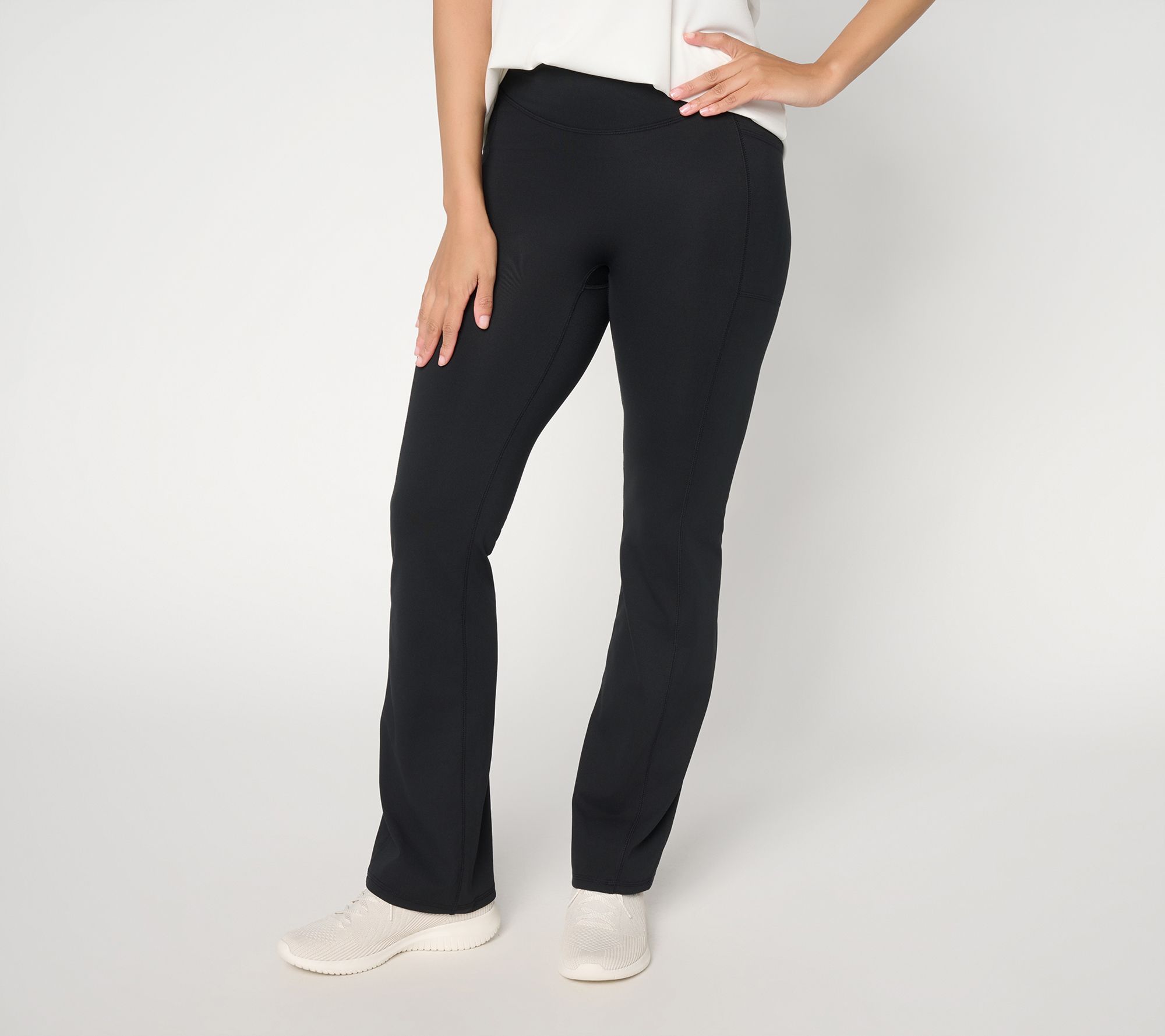"As Is" AnyBody Regular Peached Bootcut Full Length Legging
