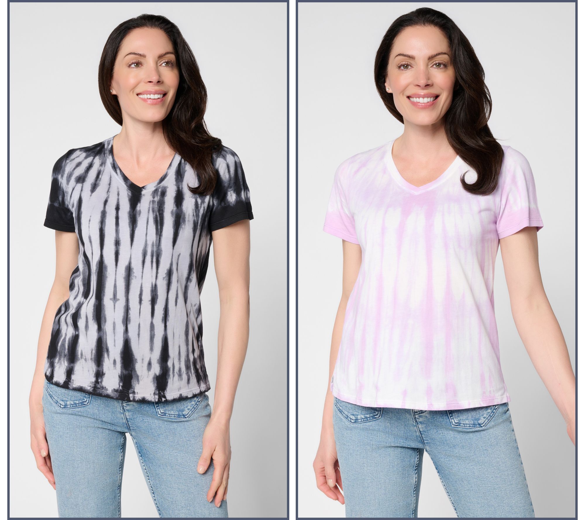 "As Is" LOGO Principles by Lori Goldstein Dye Effect 2-Pk Tops