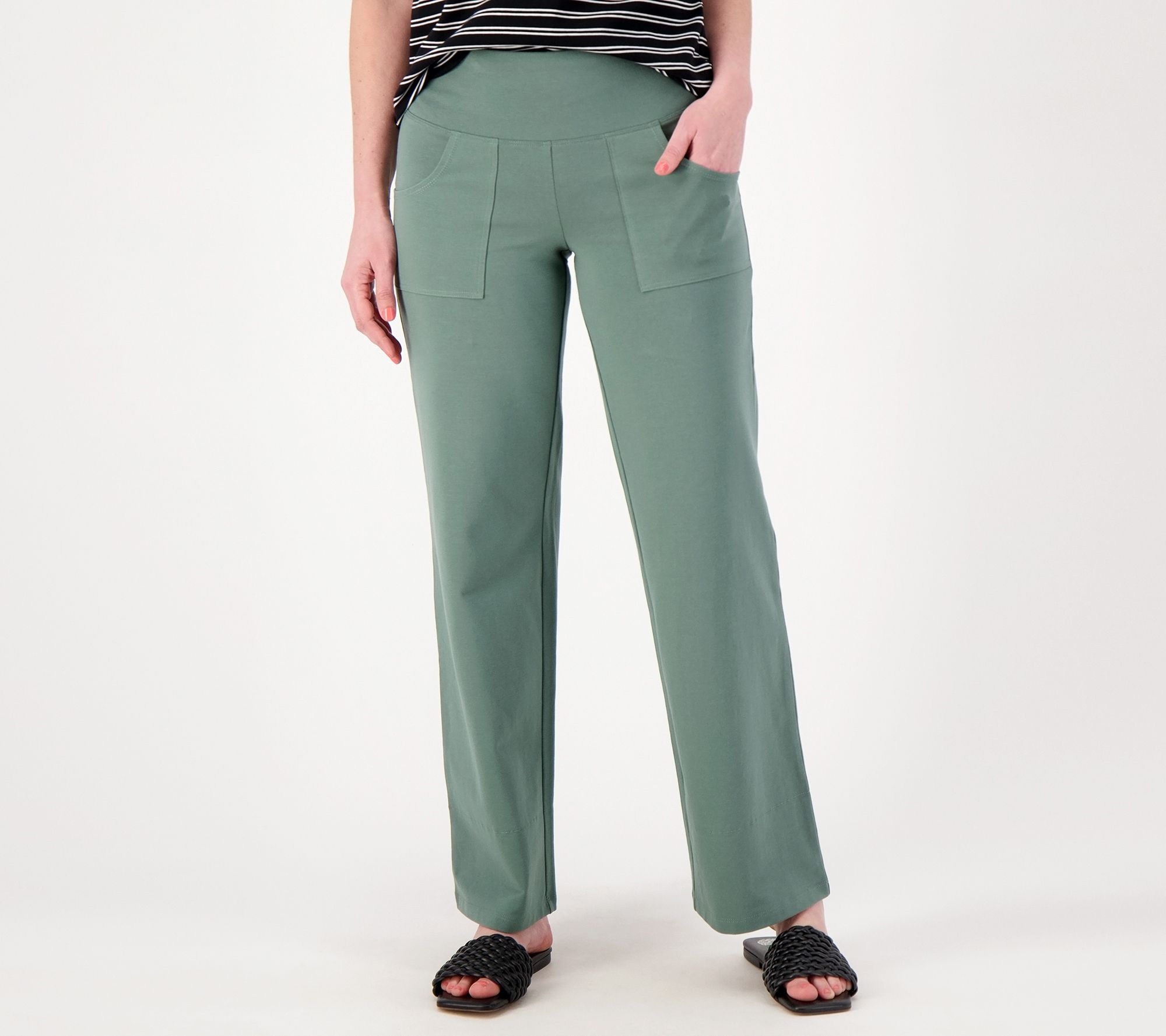 Women with Control Regular Cotton Jersey Straig - A17301