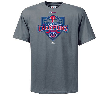 MLB Phillies 2009 NL East Division Champions T-Shirt 