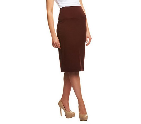 Women with Control Pull-on Knit Skirt w/Tummy Control Panel