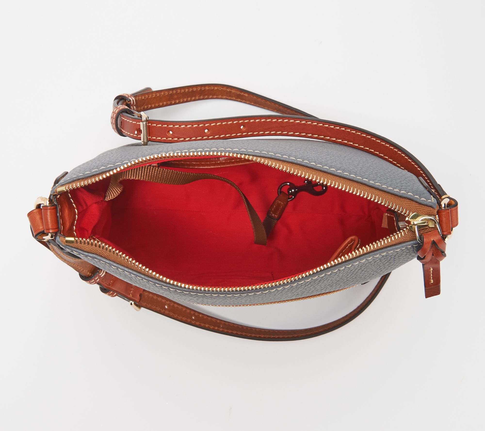 Dooney & Bourke Borsa A Tracolla In Pelle Ella – Piccola, Pochette Con Cinghia Regolabile, Colori Classici