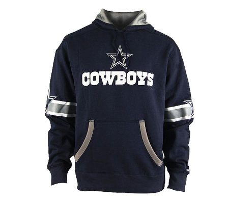 NFL Dallas Cowboys Men's QB Jersey Hooded Sweatshirt — QVC.com