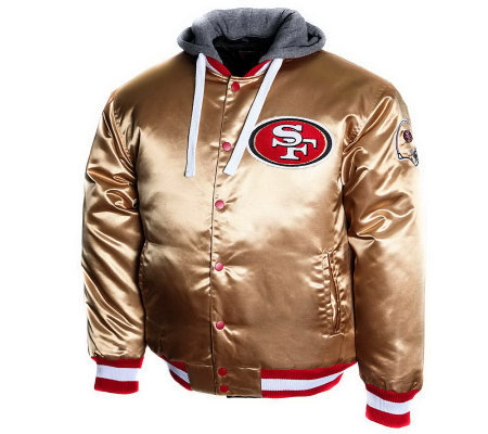 NFL Team Color Prime Satin Hooded Jacket — QVC.com