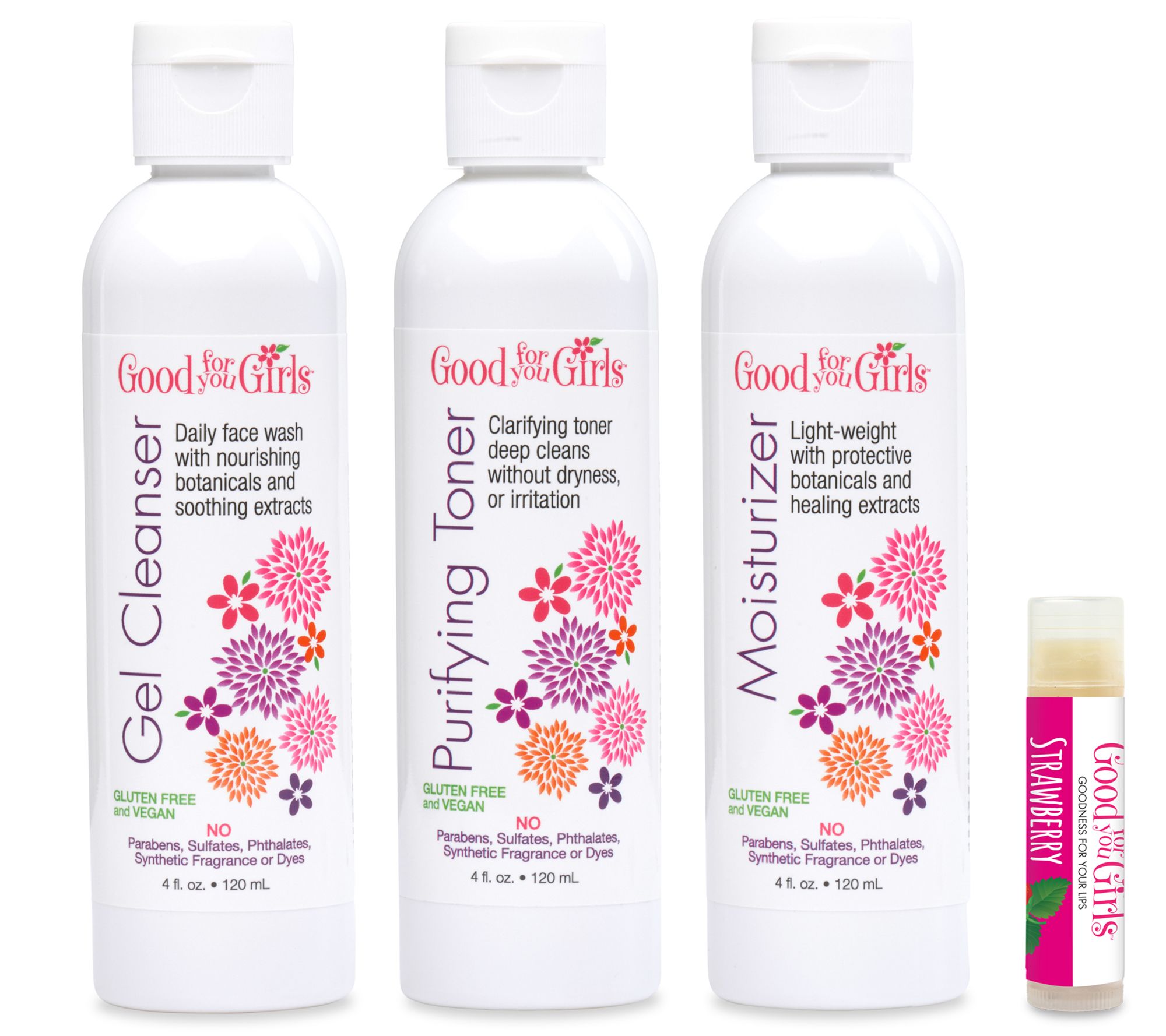 Good For You Girls 3-Piece Facial Care Bundle with Bonus - QVC.com