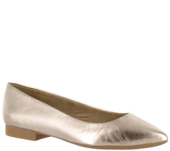 Bella Vita Leather or Suede Pointed Toe Flats -Vivien - A341301