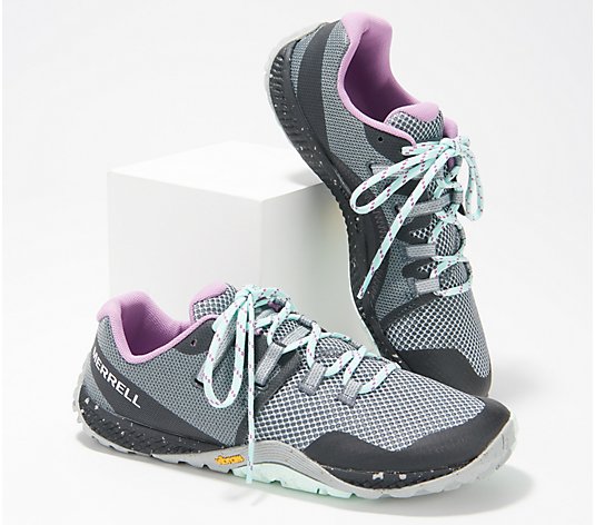 "As Is" Merrell Lace-Up Performance Sneakers - Trail Glove 6