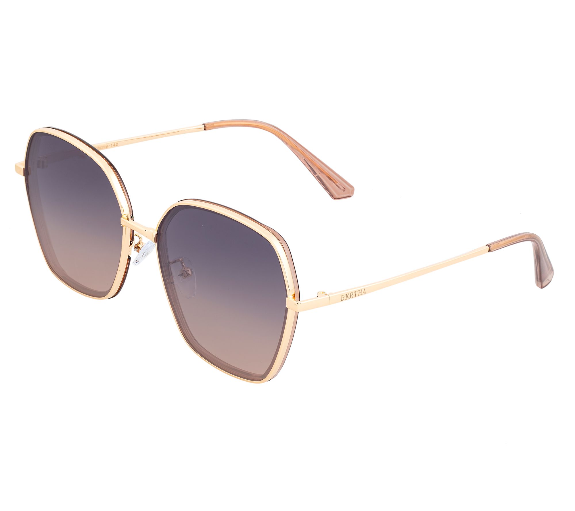 Bertha Polarized Square Sunglasses - Emilia