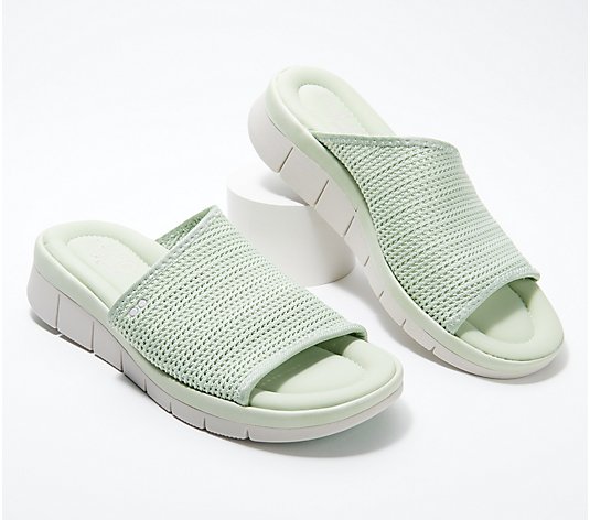 Ryka Knit Slide Sandals with Plush Fit - Ellie