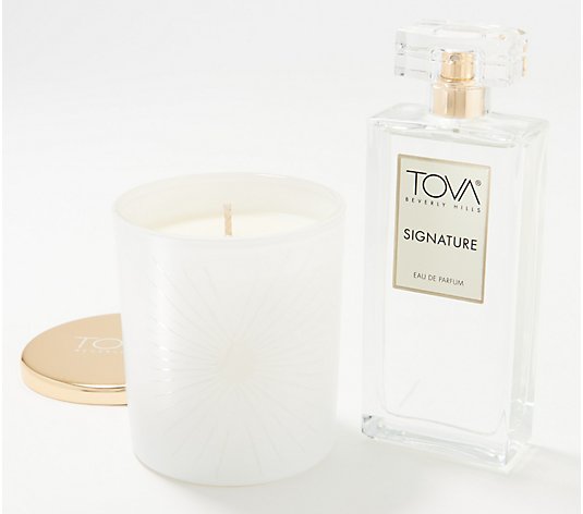 TOVA 3.4oz Signature Eau de Parfum and Scented Candle