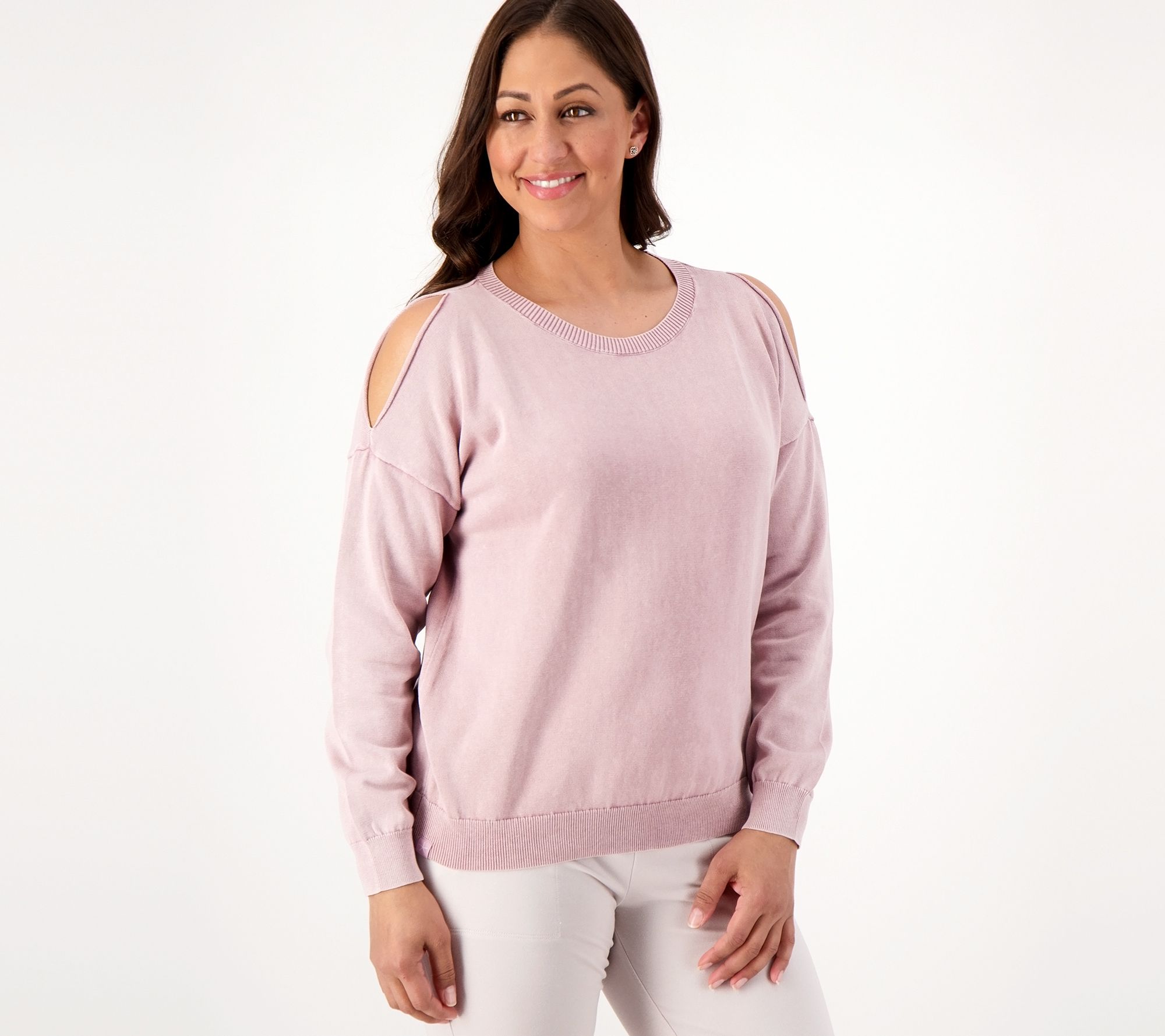 Barefoot Dreams Sunbleached Cold Shoulder Pullover