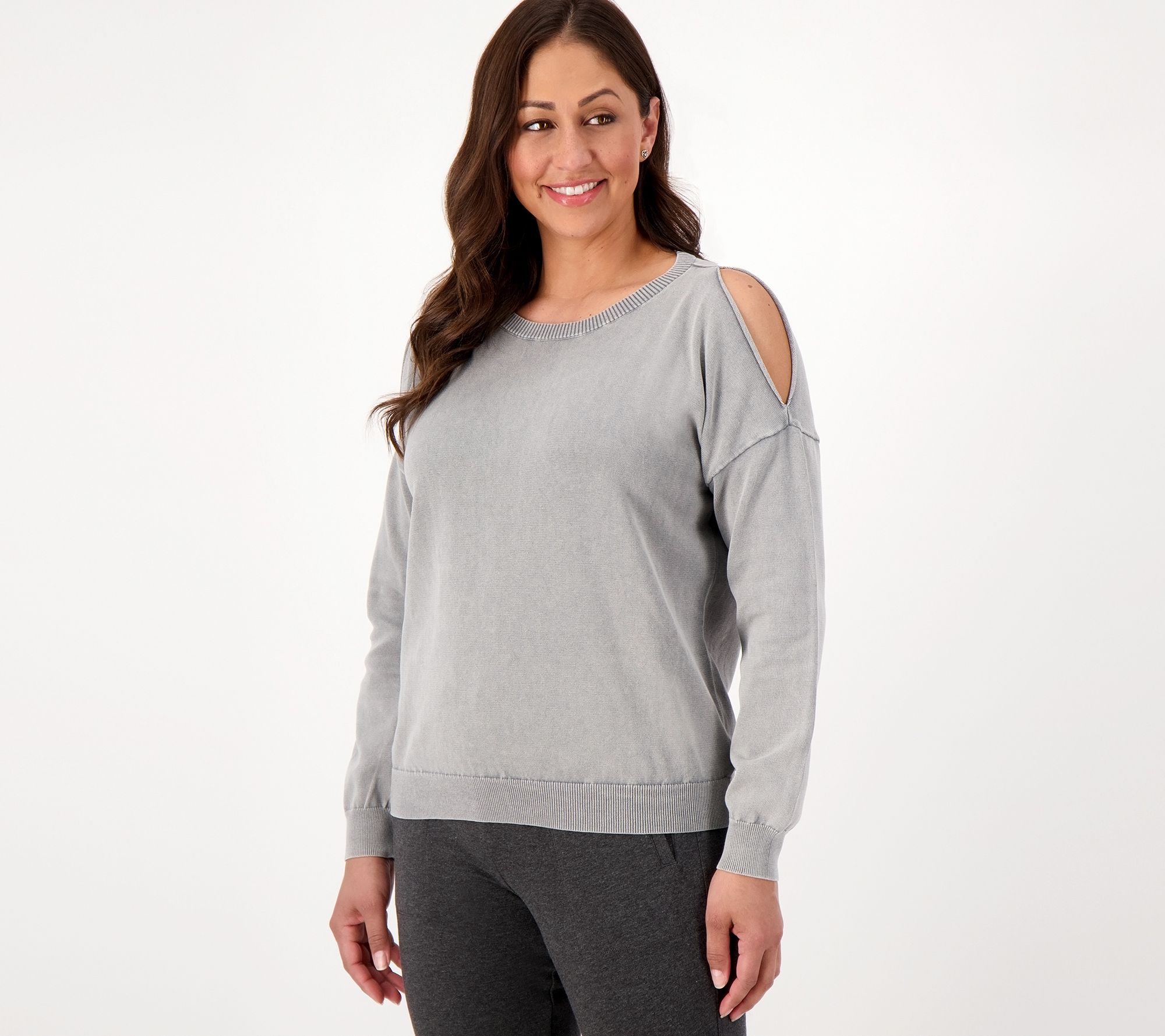 Barefoot Dreams Sunbleached Cold Shoulder Pullover
