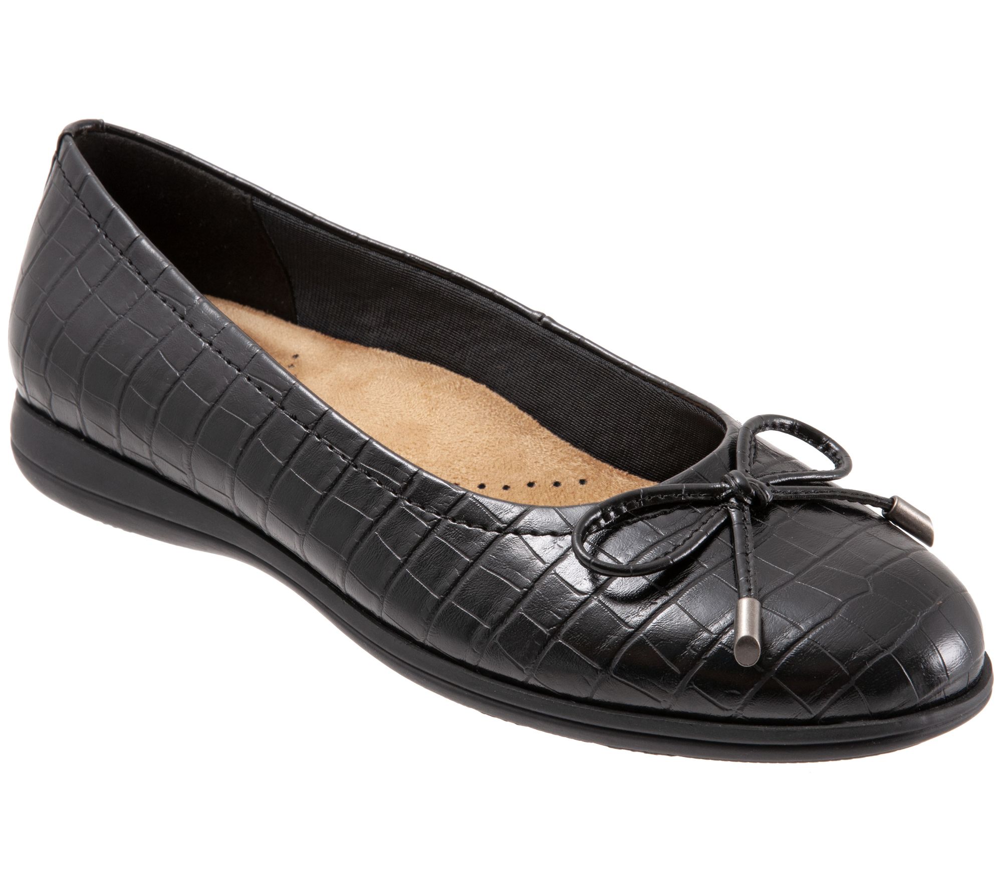 Trotters Leather Ballerina Flats - Dellis