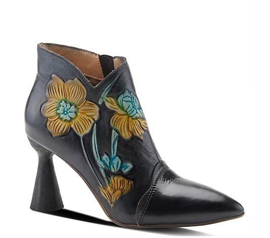 L`Artiste by Spring Step Leather Booties - Cosmopolitan