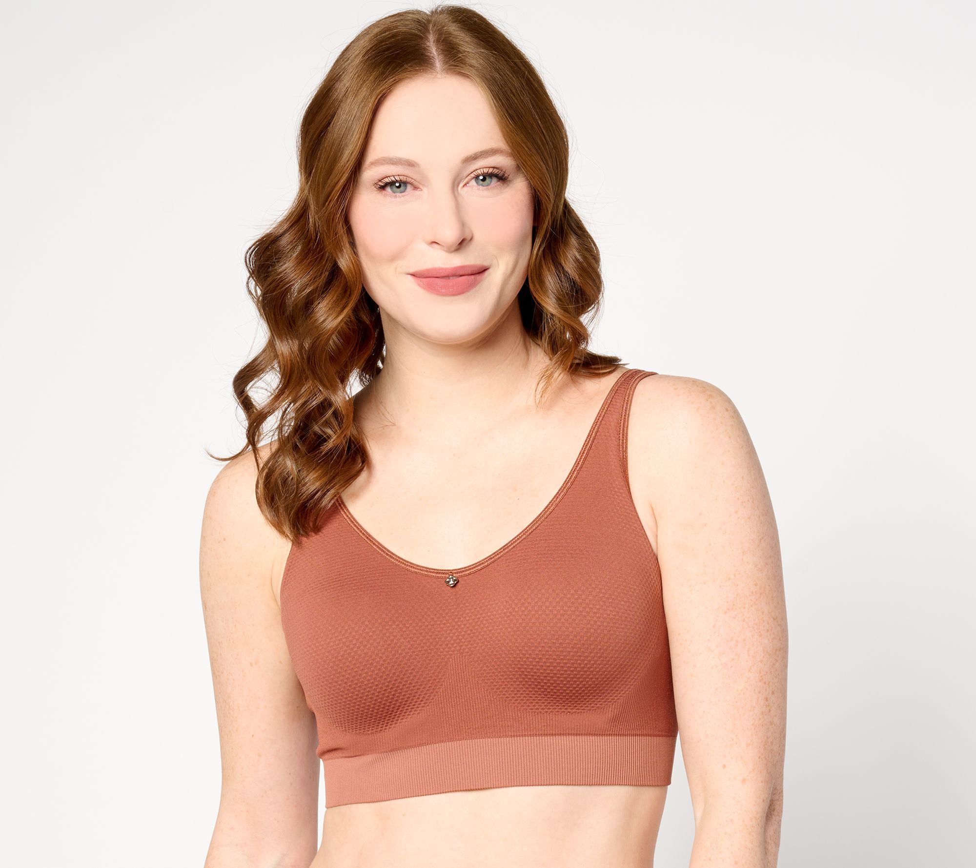 Breezies Lace Trim Unlined Wirefree Support Bra