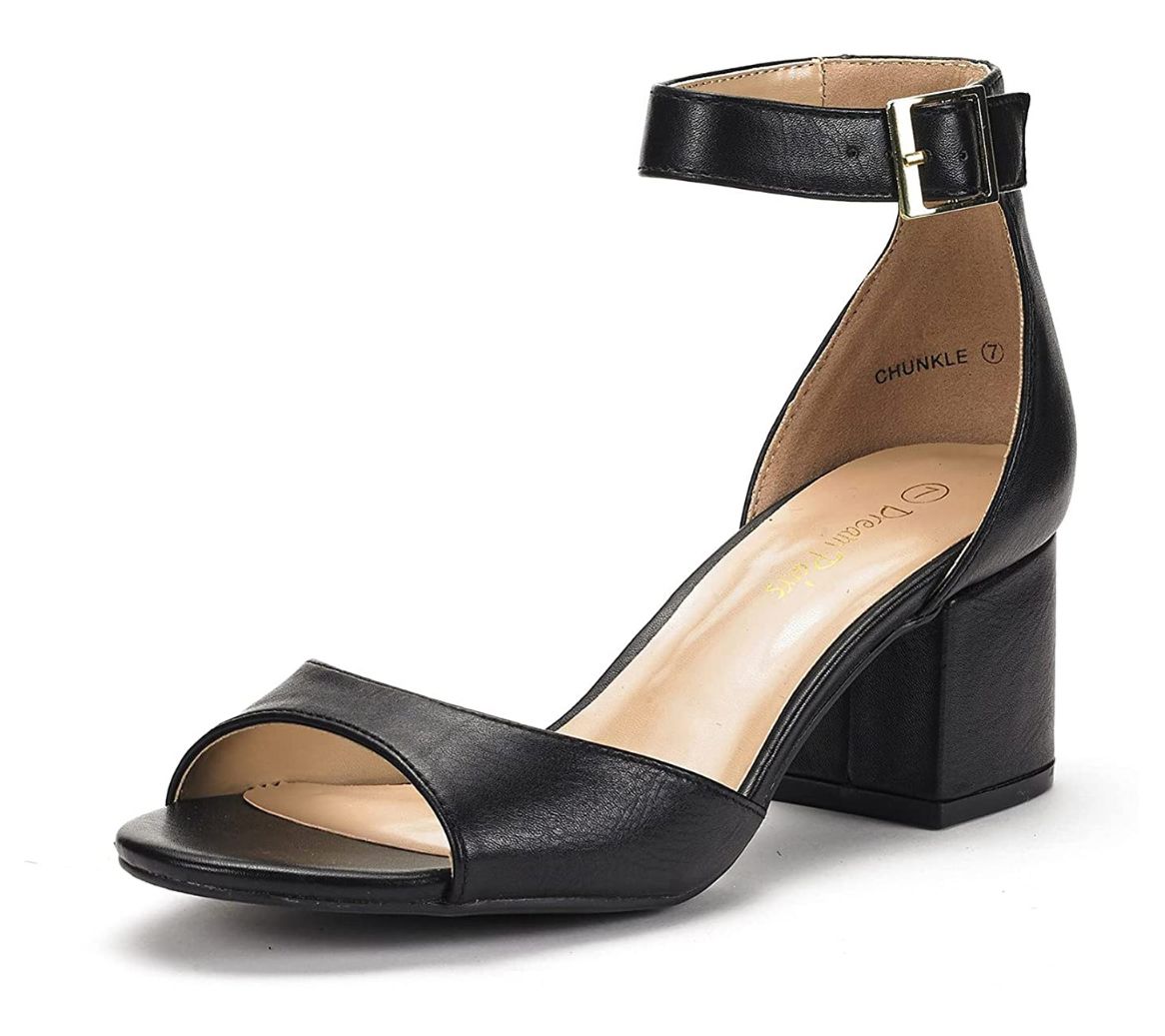 Dream Pairs Women's Heeled Sandals- Chunkle