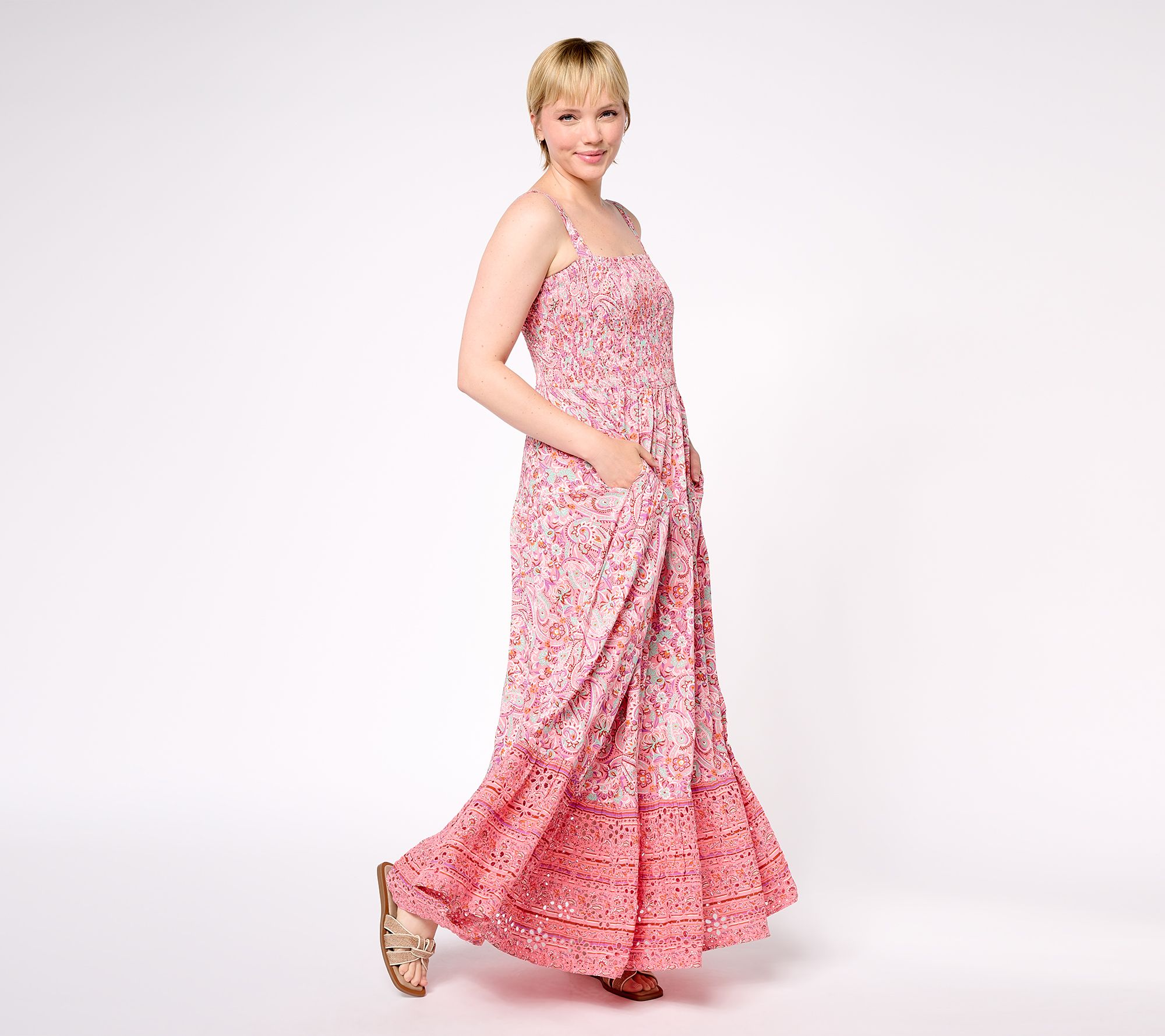 "As Is" Destination 365 Petite Printed Maxi Dress