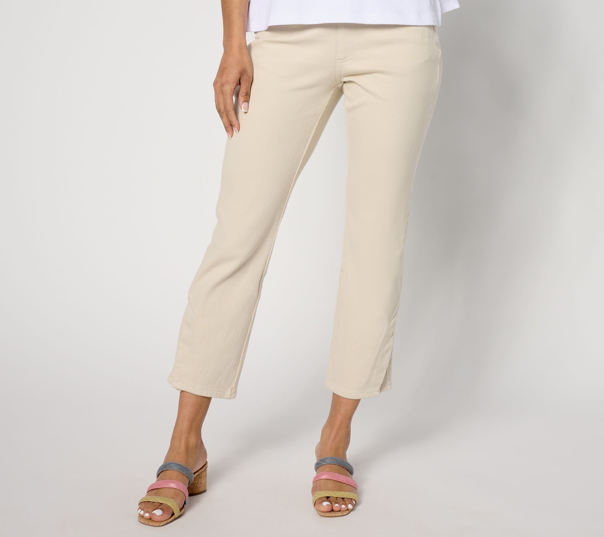 Belle by Kim Gravel Petite Flexibelle Capri Jeans