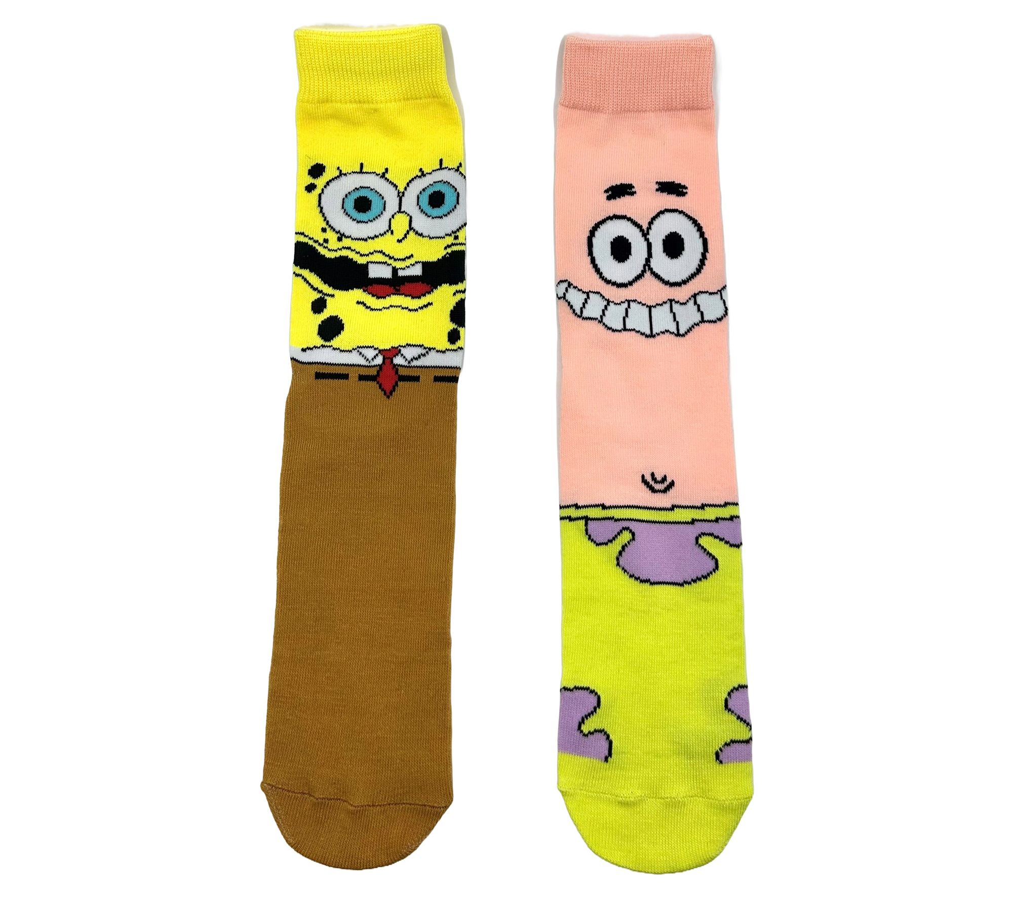 Spongebob Men's Crew Character Sock Set - 2 Pair