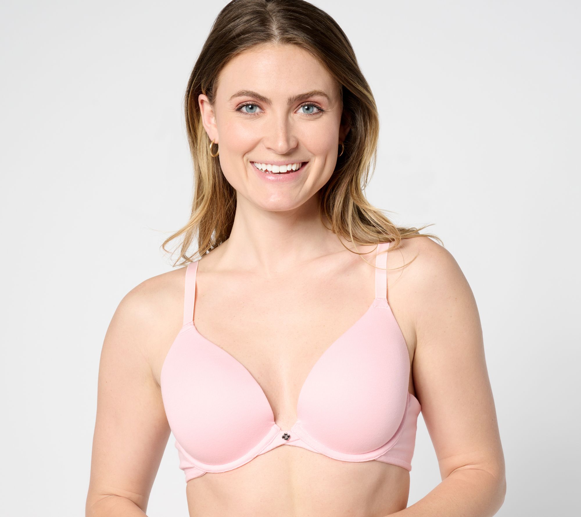 "As Is" Breezies Cotton Stretch Underwire Convertible Bra
