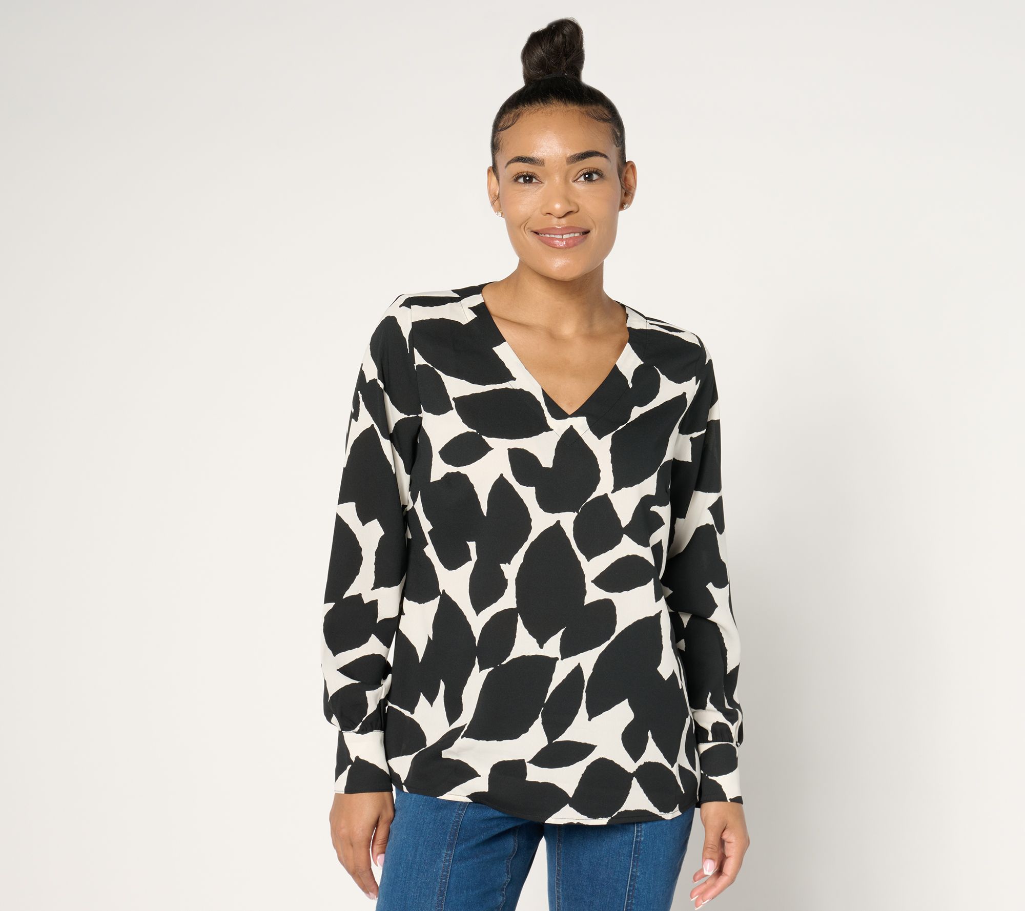 Belle by Kim Gravel Spot On Modern Chic Blouse