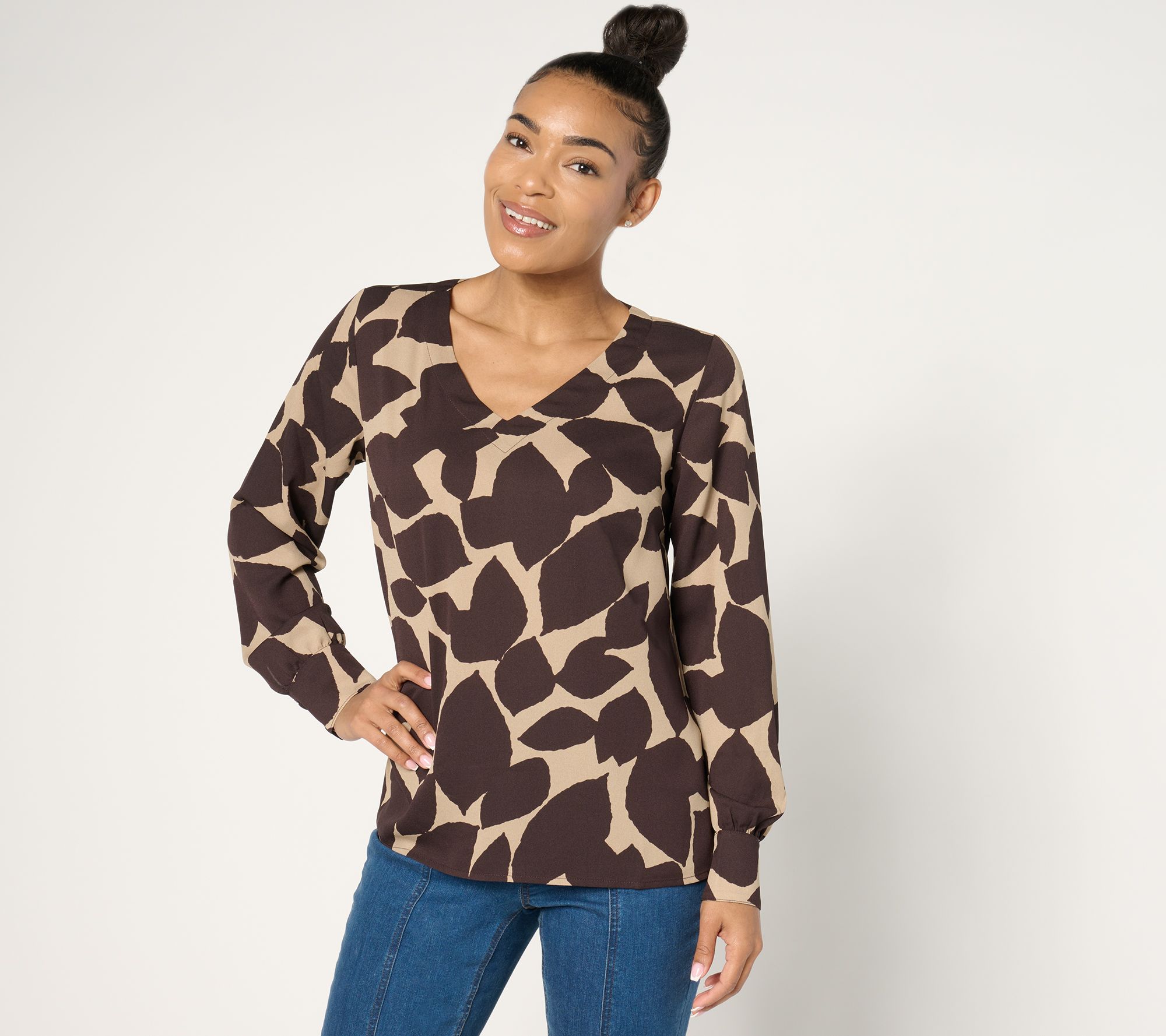 Belle by Kim Gravel Spot On Modern Chic Blouse