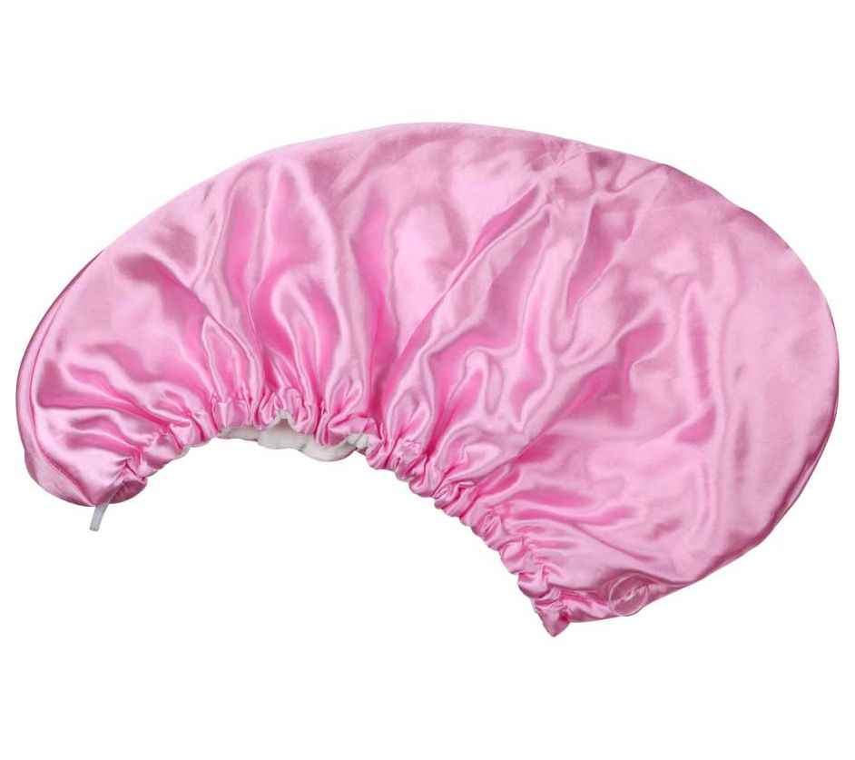 Aria Very Necessary Pink Satin Hair Towel