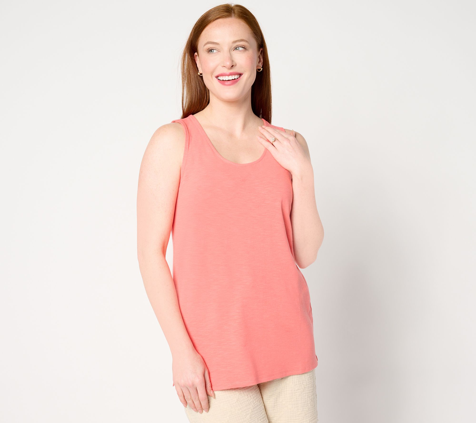 "As Is" Belle by Kim Gravel Slub Knit Tank