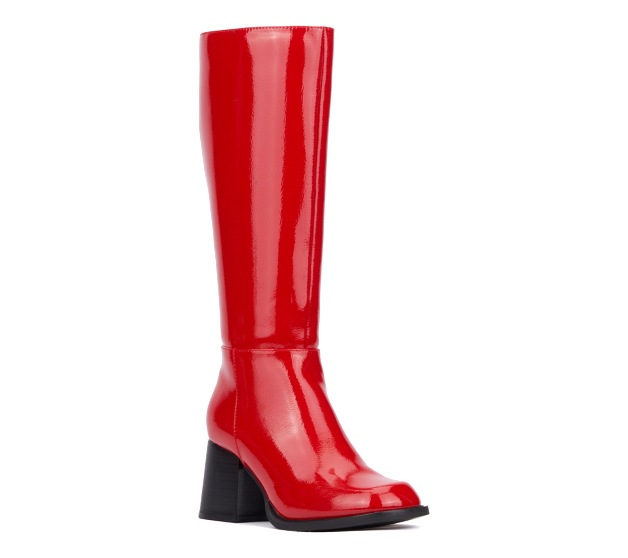 Olivia Miller Women's Sky Tall Block Heel Boots