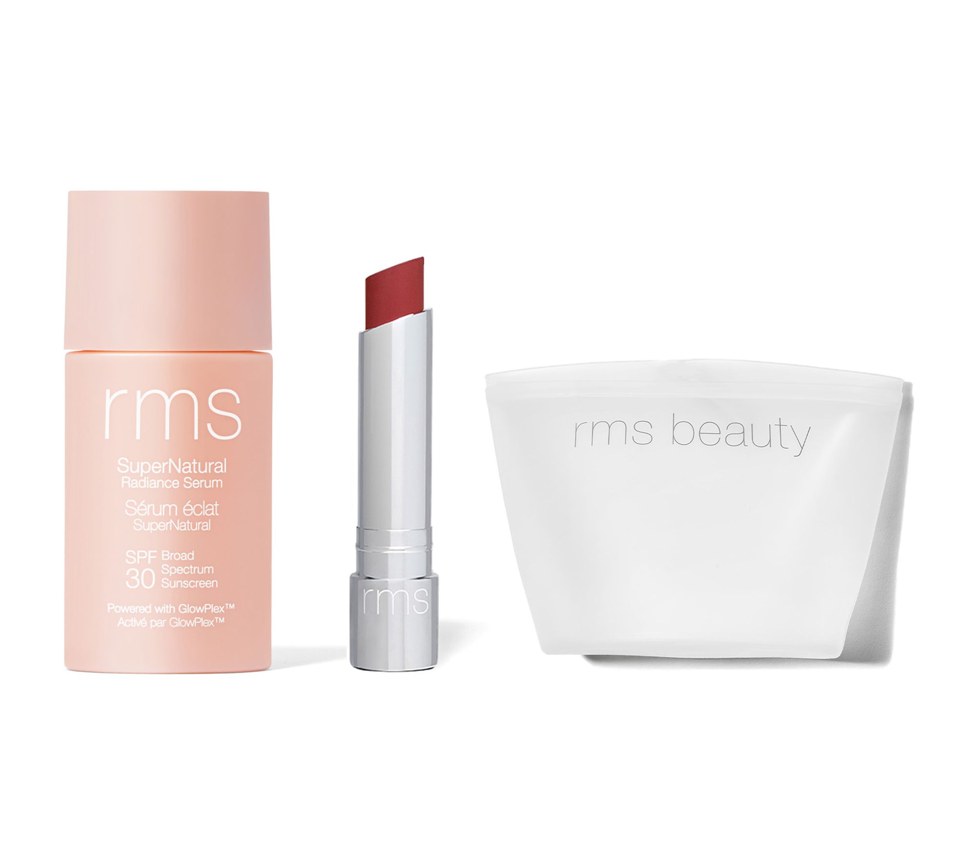 RMS Beauty SuperNatural Tinted SPF 30 with Daily Lip Balm & Bag
