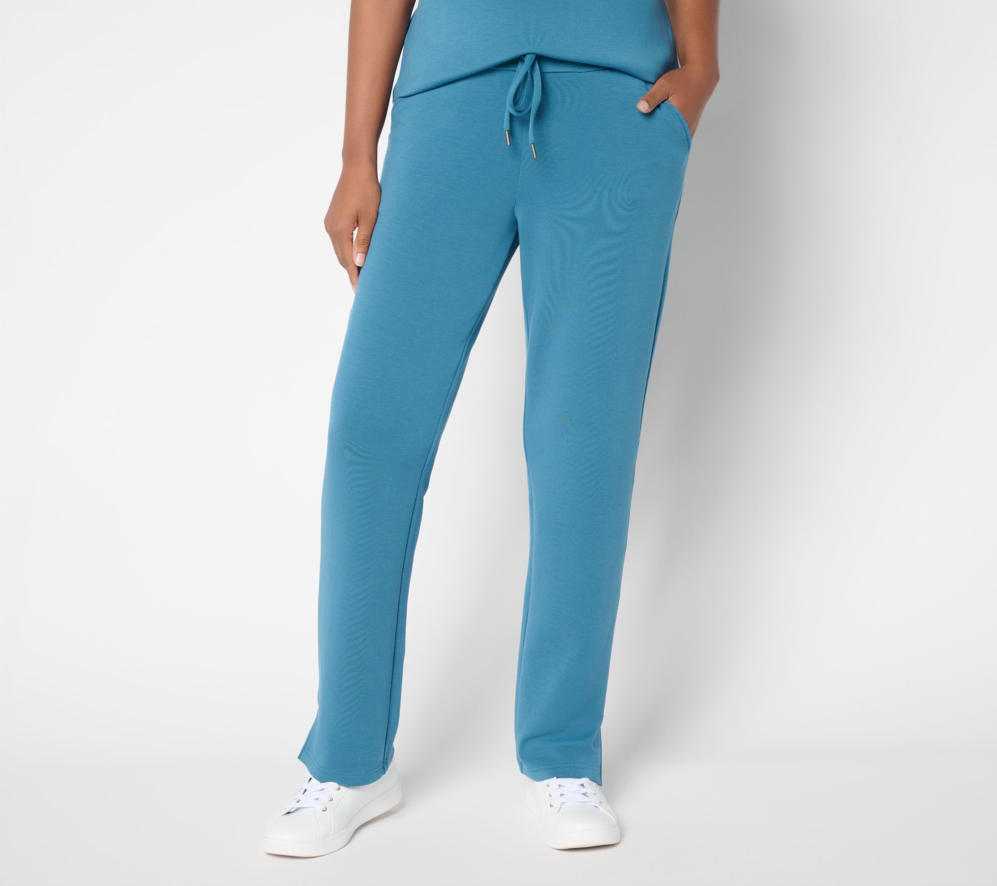 Belle by Kim Gravel Regular ScubaLuxe Drawstring Waist Pant