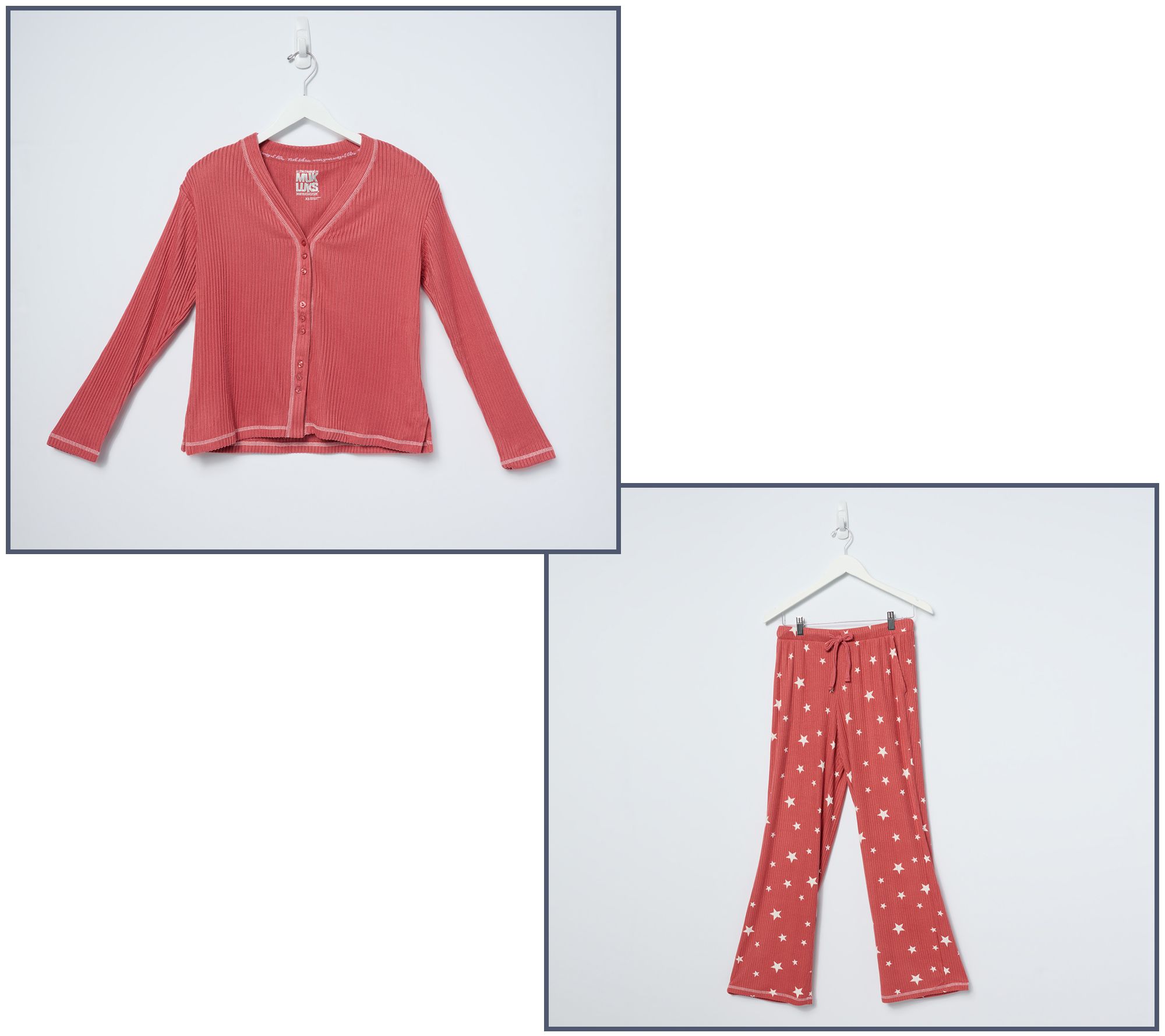 MUK LUKS Butter Knit Western Prairie Pajama Set