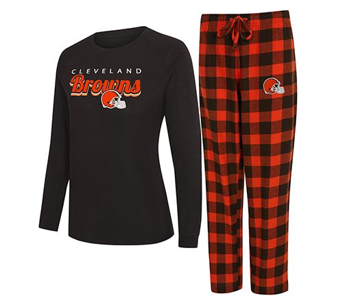NFL Officially Licensed Women's Long Sleeve Tee Pajama Set