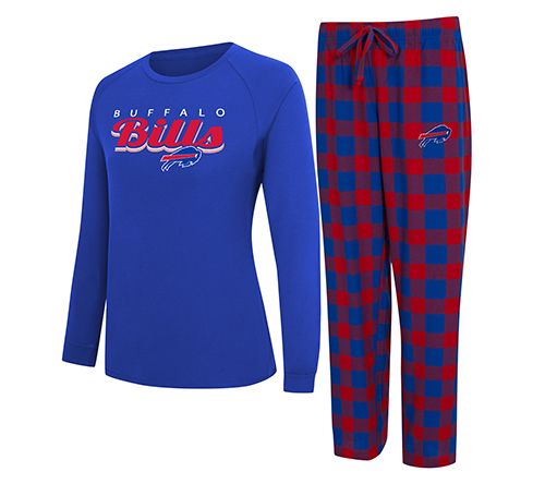 NFL Officially Licensed Women's Long Sleeve Tee Pajama Set