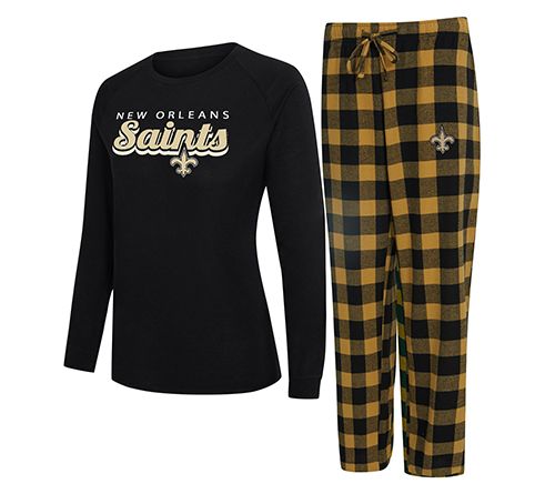 NFL Officially Licensed Women's Long Sleeve Tee Pajama Set