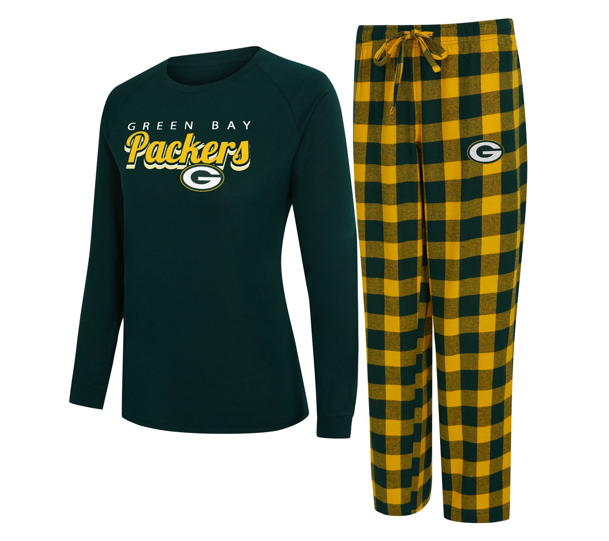 NFL Officially Licensed Women's Long Sleeve Tee Pajama Set