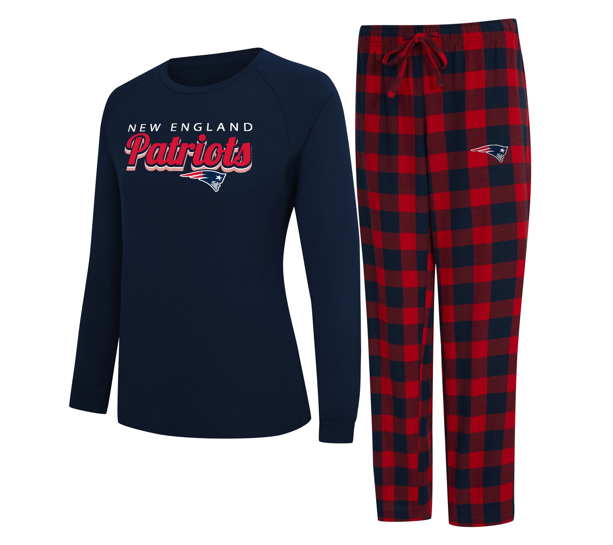 NFL Officially Licensed Women's Long Sleeve Tee Pajama Set