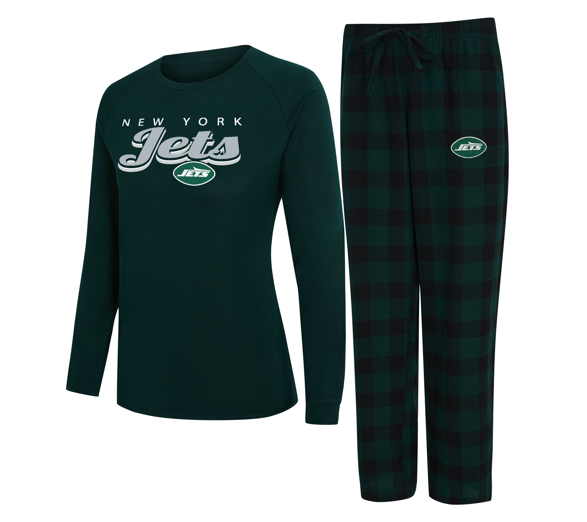 NFL Officially Licensed Women's Long Sleeve Tee Pajama Set