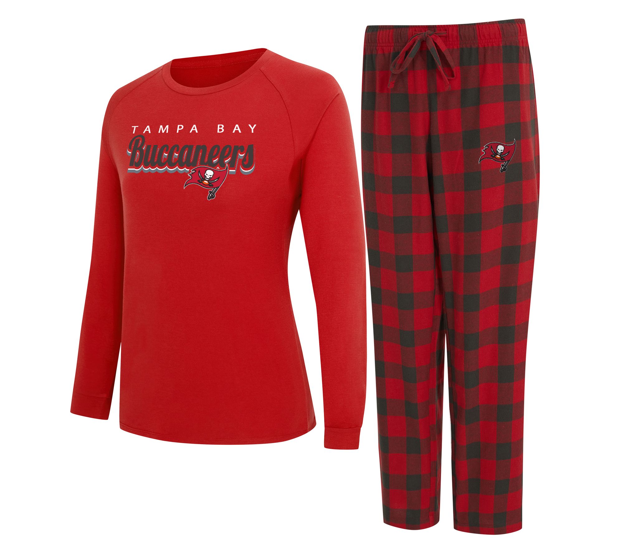 NFL Officially Licensed Women's Long Sleeve Tee Pajama Set