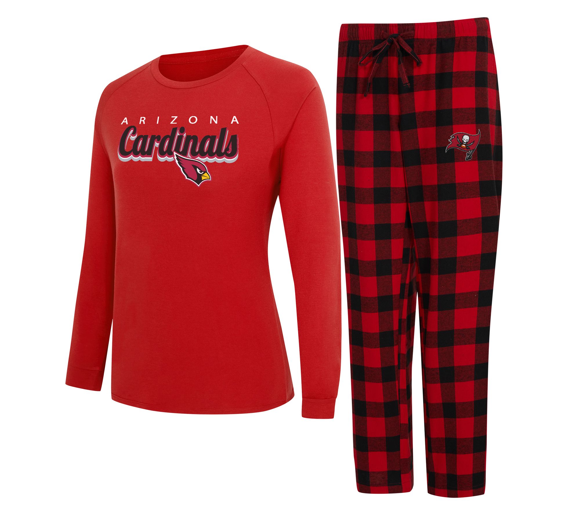 NFL Officially Licensed Women's Long Sleeve Tee Pajama Set
