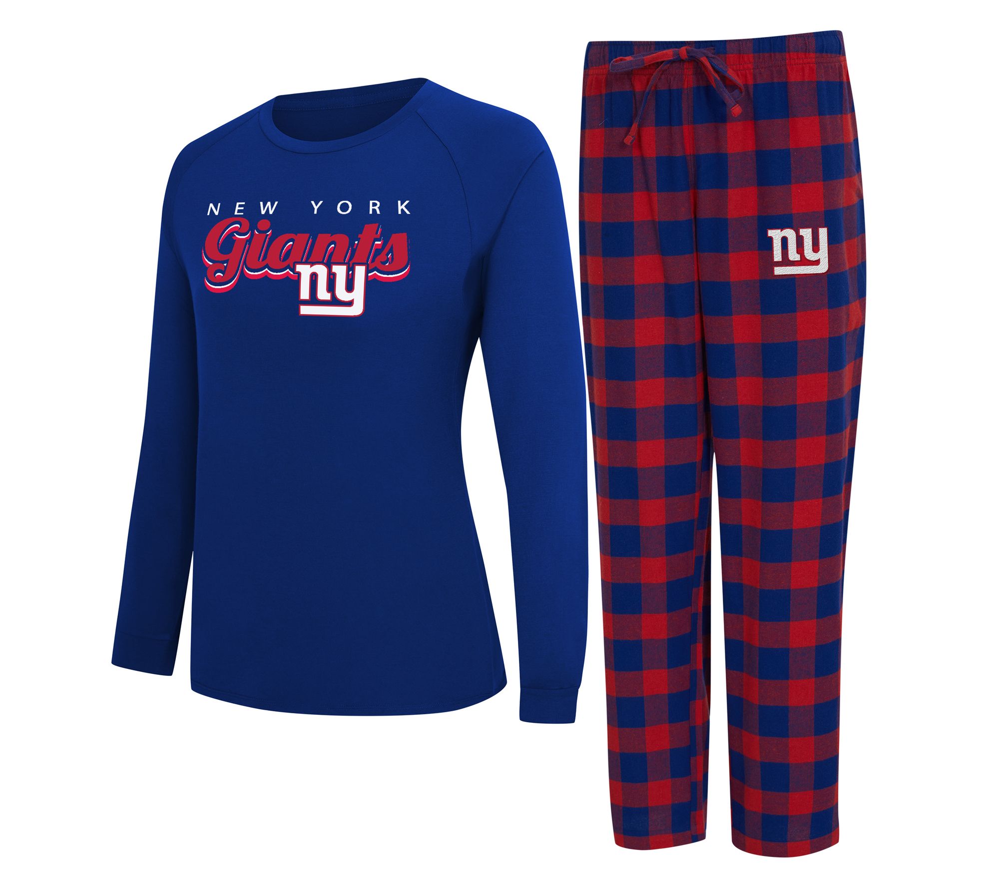 NFL Officially Licensed Women's Long Sleeve Tee Pajama Set