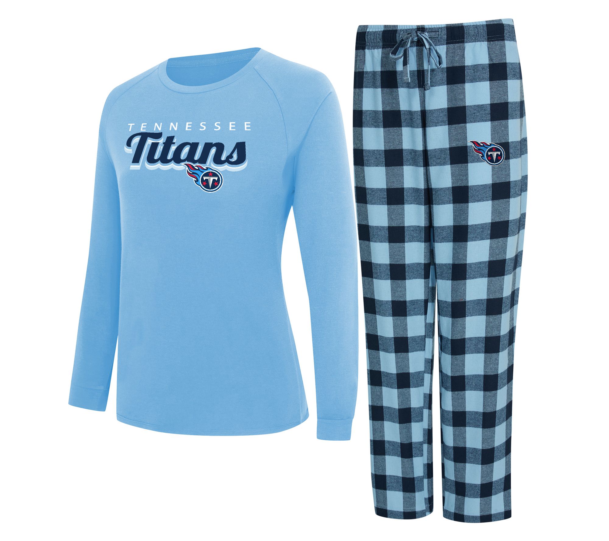 NFL Officially Licensed Women's Long Sleeve Tee Pajama Set