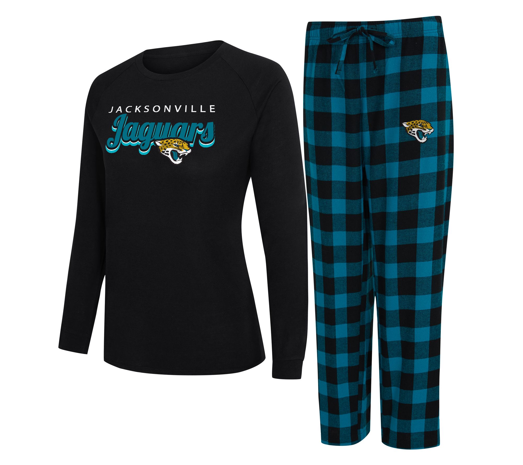 NFL Officially Licensed Women's Long Sleeve Tee Pajama Set