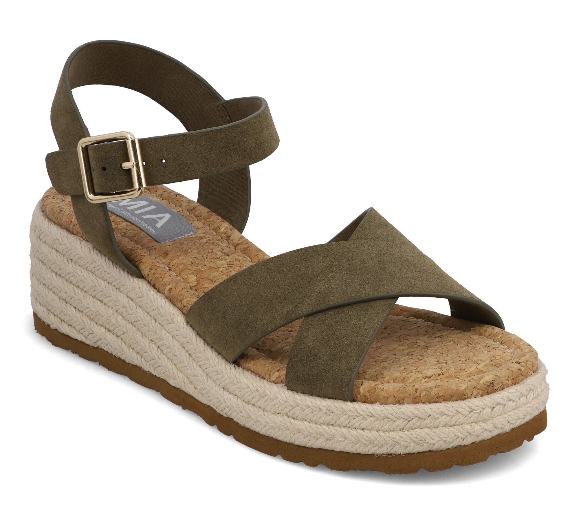 MIA Shoes Wedge Sandals - Nikky