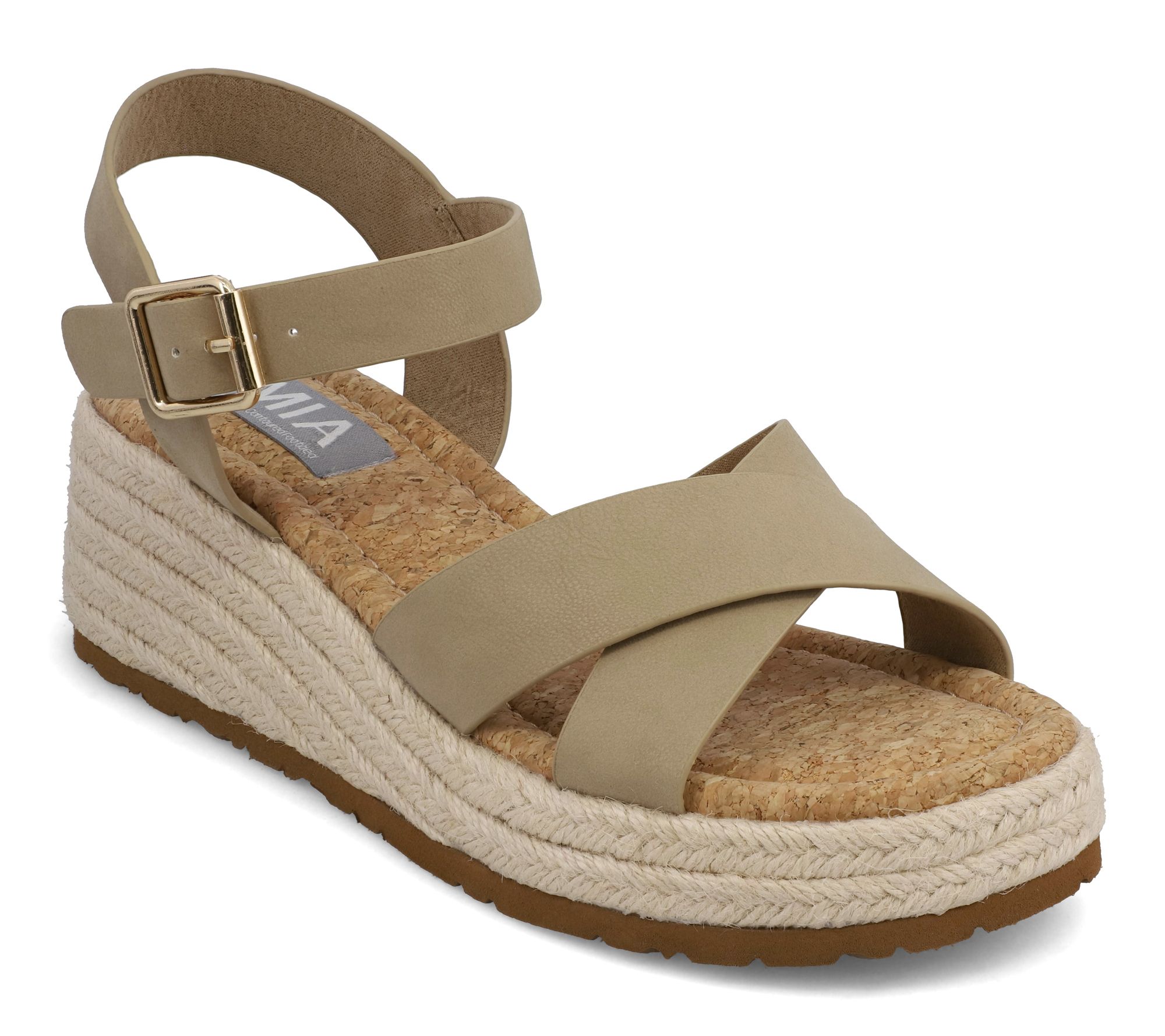 MIA Shoes Wedge Sandals - Nikky