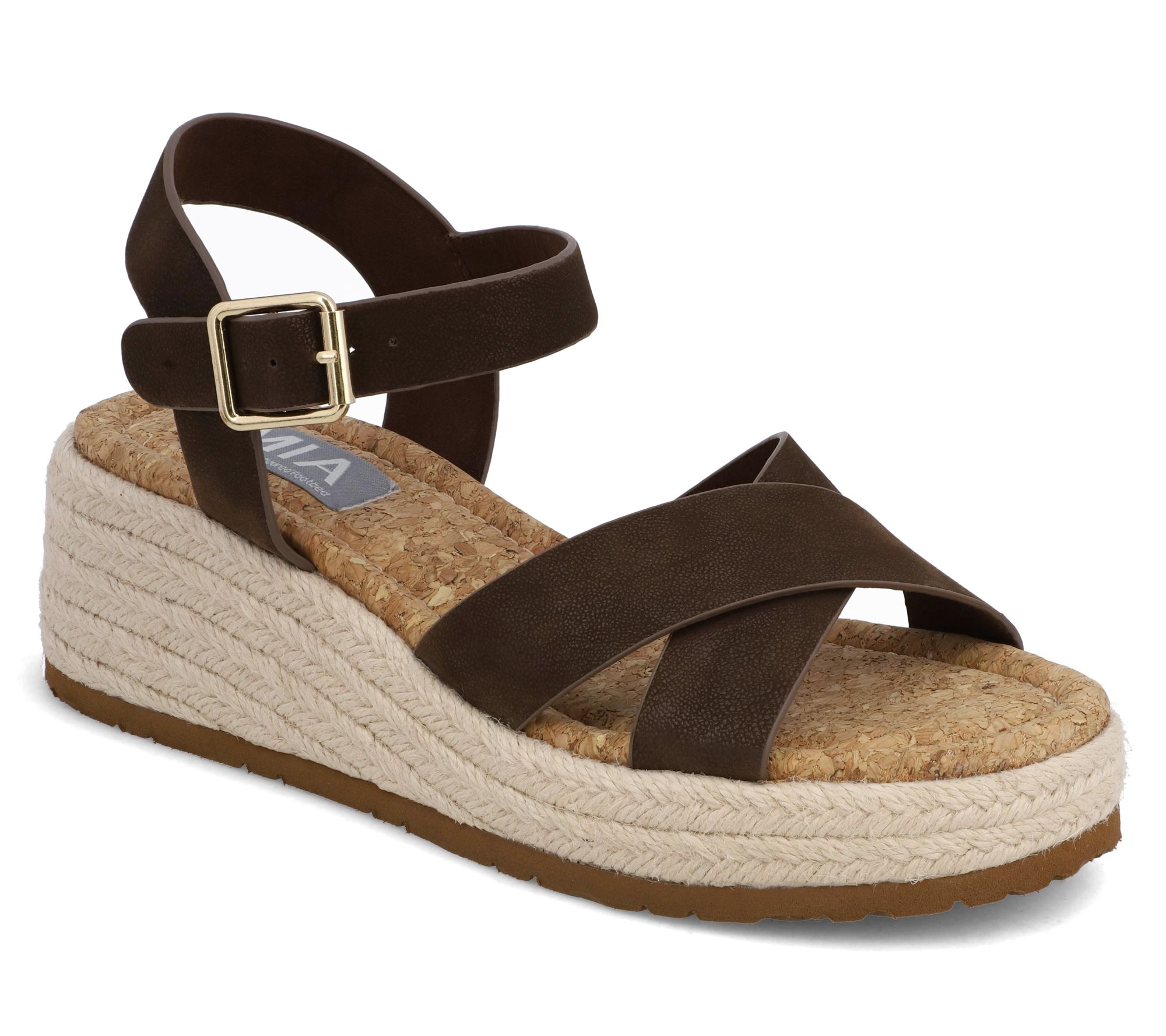 MIA Shoes Wedge Sandals - Nikky